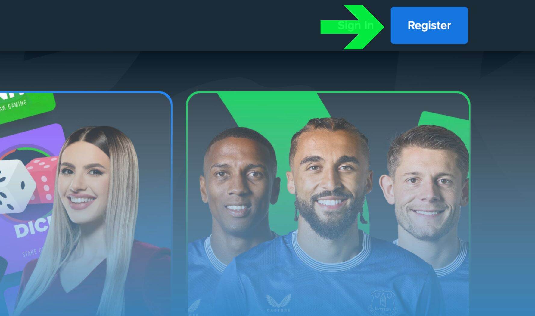 Stake Nigeria Opening the registration form